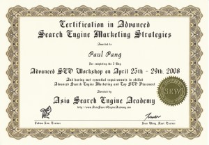 Advanced SEO Certificate